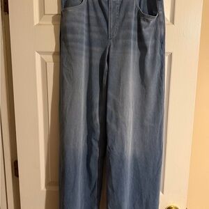 HALARA Light Blue Relaxed Wide-Leg Jeans